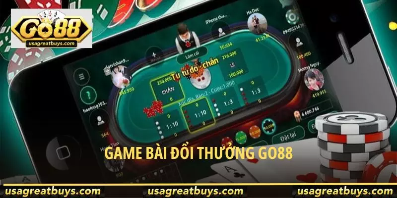 Game bài đổi thưởng Go88 - Kho tàng trò chơi độc quyền
