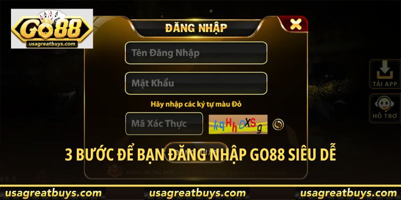 Hướng dẫn từng bước đăng nhập Go88 đơn giản